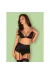 Blanita 3er Set Schwarz von Obsessive