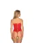 Flameria Korsett & Tanga Rot von Obsessive