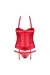 Flameria Korsett & Tanga Rot von Obsessive