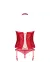 Flameria Korsett & Tanga Rot von Obsessive