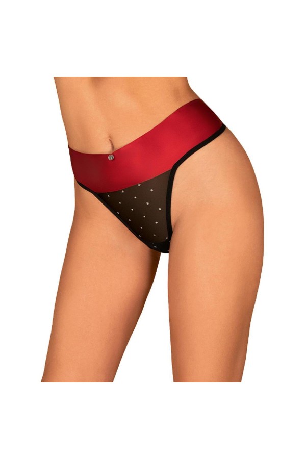 Tienesy Tanga schwarz-rot von Obsessive kaufen | Fesselliebe