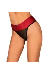 Tienesy Tanga Schwarz-Rot von Obsessive kaufen - Fesselliebe