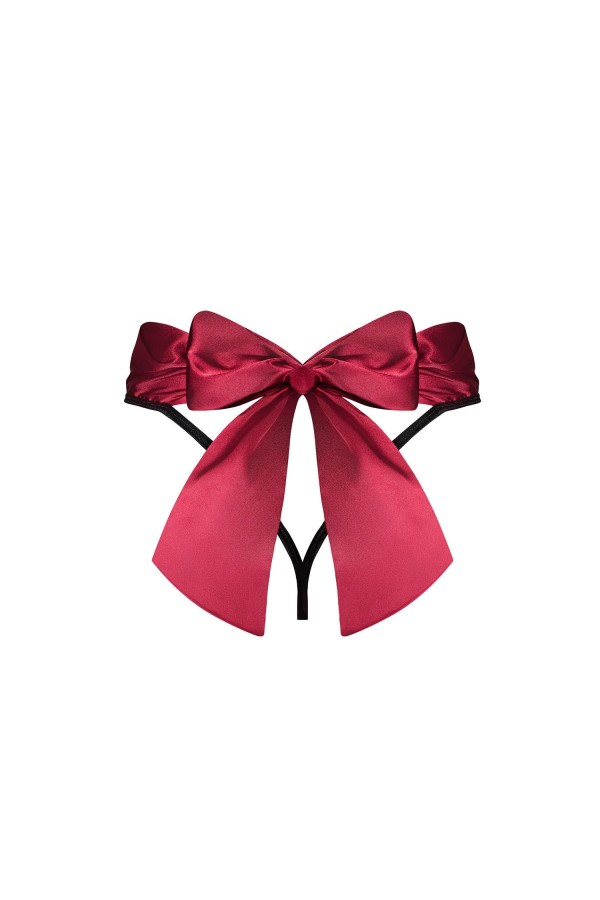 Tienesy Tanga schwarz-rot von Obsessive kaufen | Fesselliebe