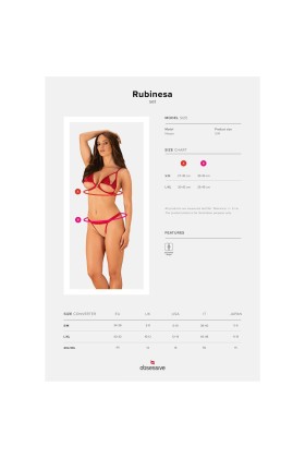 Rubinesa 2er Set rot von Obsessive kaufen | Fesselliebe