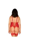 Blossmina Korsett & Tanga Rot von Obsessive kaufen - Fesselliebe