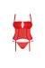 Blossmina Korsett & Tanga Rot von Obsessive