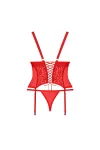 Blossmina Korsett & Tanga Rot von Obsessive kaufen - Fesselliebe