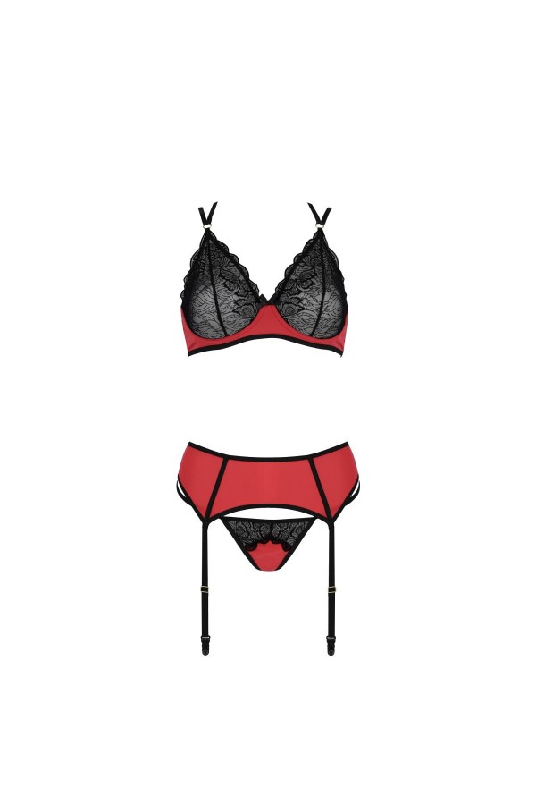 Magnolia 3er Set rot-schwarz von Casmir kaufen | Fesselliebe