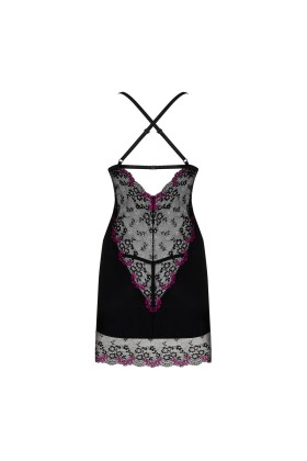 Vanessme Chemise & Tanga schwarz von Obsessive kaufen | Fesselliebe