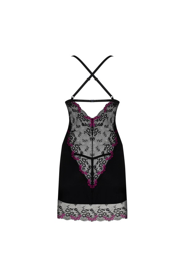 Vanessme Chemise & Tanga schwarz von Obsessive kaufen | Fesselliebe