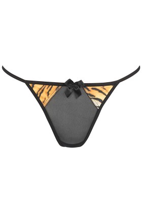 Babydoll & String schwarz-gold V-10029 von Axami kaufen | Fesselliebe
