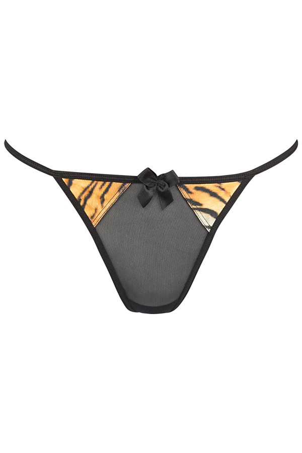 Babydoll & String schwarz-gold V-10029 von Axami kaufen | Fesselliebe