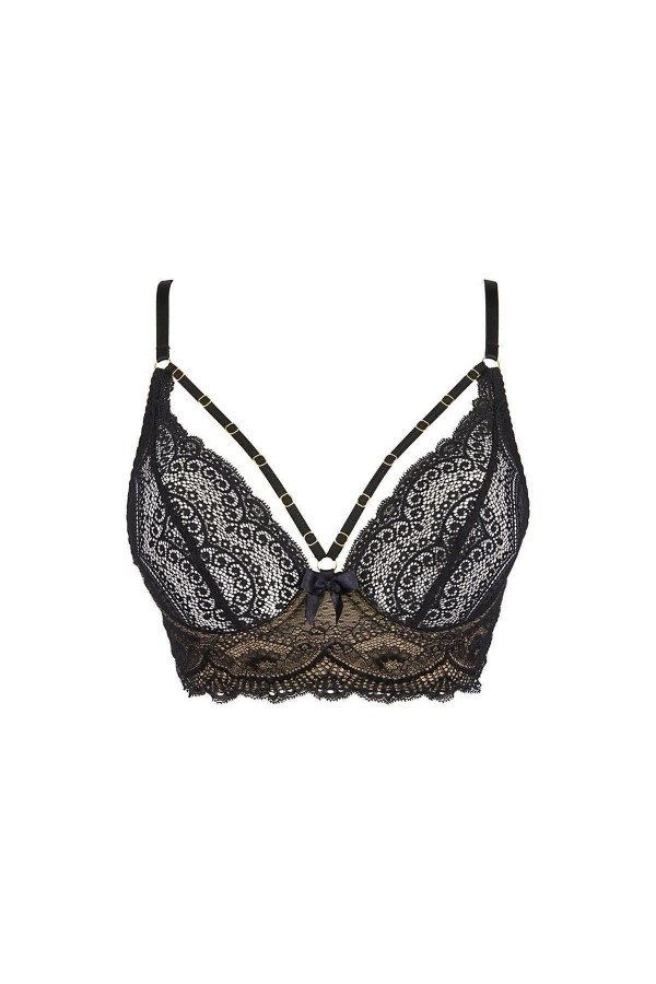 Bustier schwarz V-10081 von Axami kaufen | Fesselliebe