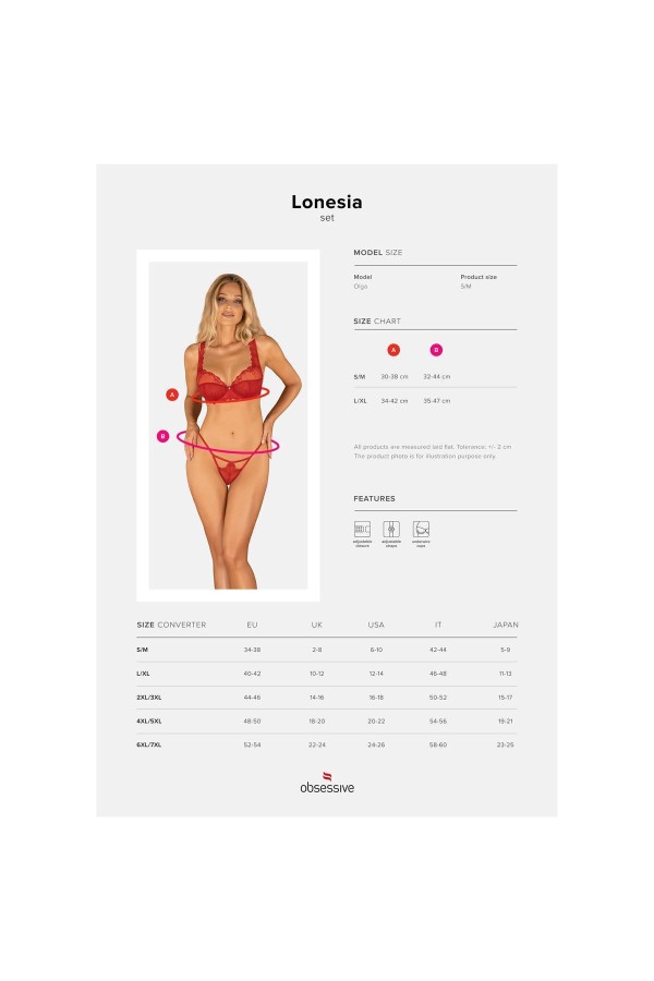 Lonesia 2er Set rot von Obsessive kaufen | Fesselliebe