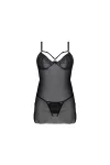 Eco Drosera Chemise & Tanga Schwarz von Passion Eco Collection kaufen - Fesselliebe