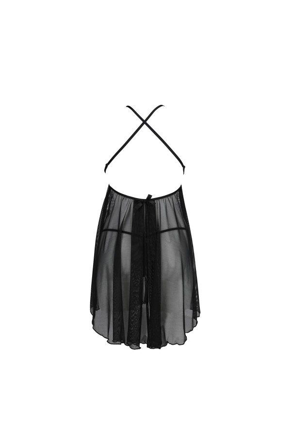 Leslie Chemise & Tanga schwarz von Avanua kaufen | Fesselliebe