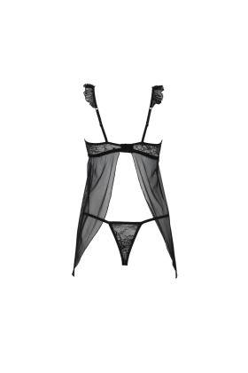 Milagros Chemise & Tanga schwarz von Avanua kaufen | Fesselliebe