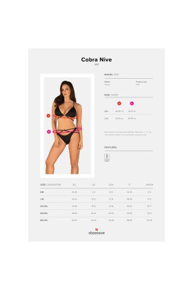 Cobra Nive 2er Set schwarz von Obsessive kaufen | Fesselliebe