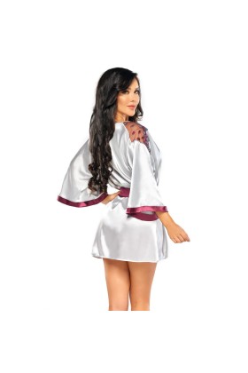 Summer Peignoir & Tanga silber von Beauty Night Fashion kaufen | Fesselliebe