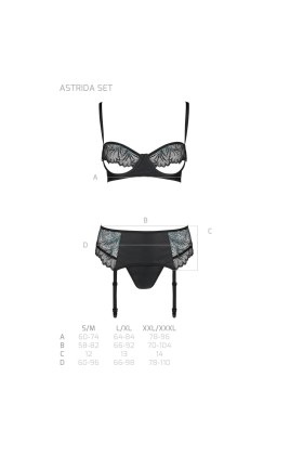 Astrida 3er Set schwarz von Passion-Exklusiv kaufen | Fesselliebe