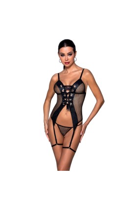 Beth Korsett & Tanga schwarz von Passion-Exklusiv kaufen | Fesselliebe