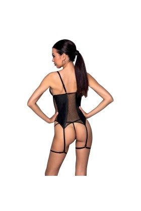 Beth Korsett & Tanga schwarz von Passion-Exklusiv kaufen | Fesselliebe