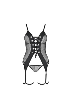 Beth Korsett & Tanga schwarz von Passion-Exklusiv kaufen | Fesselliebe