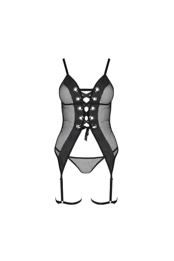 Beth Korsett & Tanga schwarz von Passion-Exklusiv kaufen | Fesselliebe