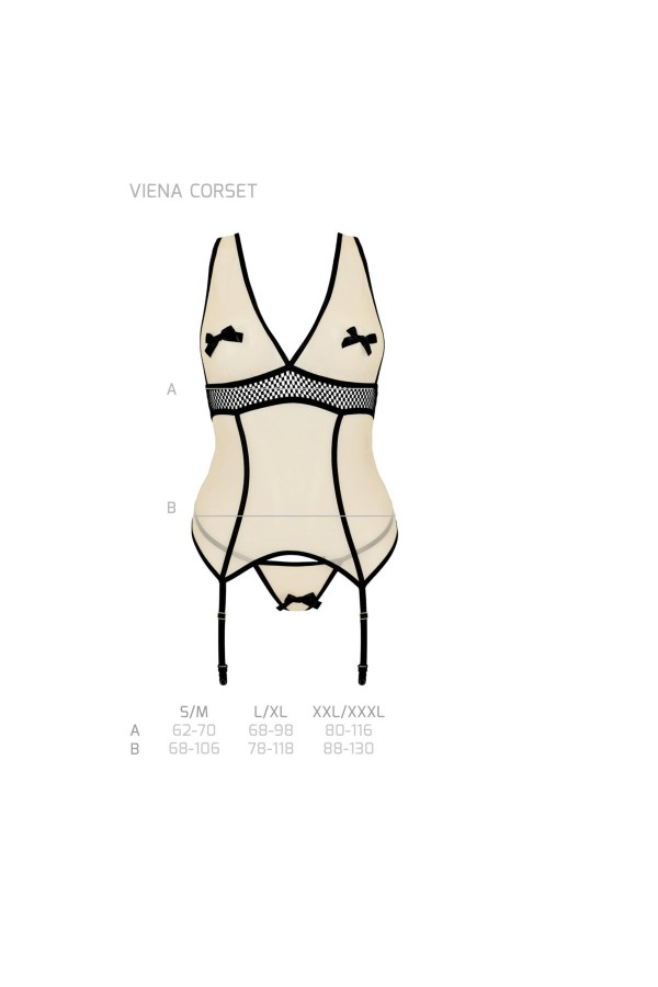 Viena Korsett & Tanga beige von Passion-Exklusiv kaufen | Fesselliebe