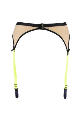 Strumpfgürtel beige-schwarz V-10142 von Axami kaufen | Fesselliebe