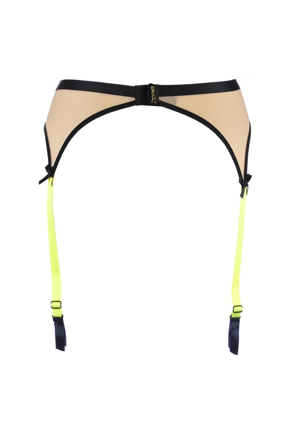 Strumpfgürtel beige-schwarz V-10142 von Axami kaufen | Fesselliebe