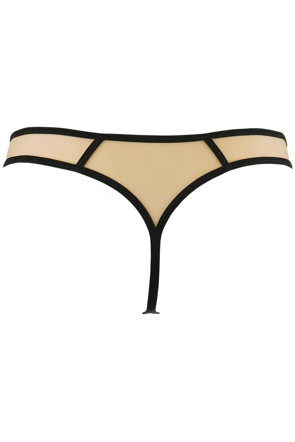 String beige-schwarz V-10148 von Axami kaufen | Fesselliebe