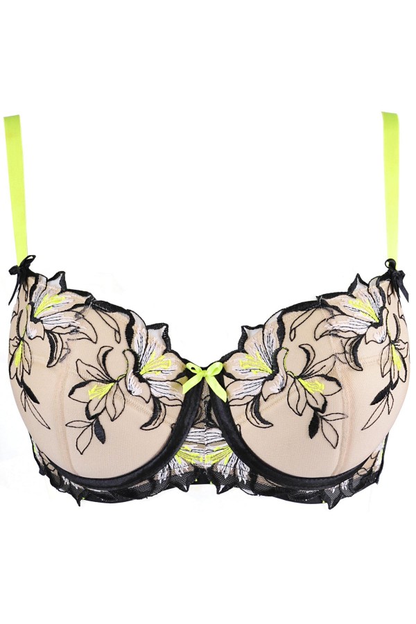 Push-Up BH beige-schwarz V-10151 von Axami kaufen | Fesselliebe
