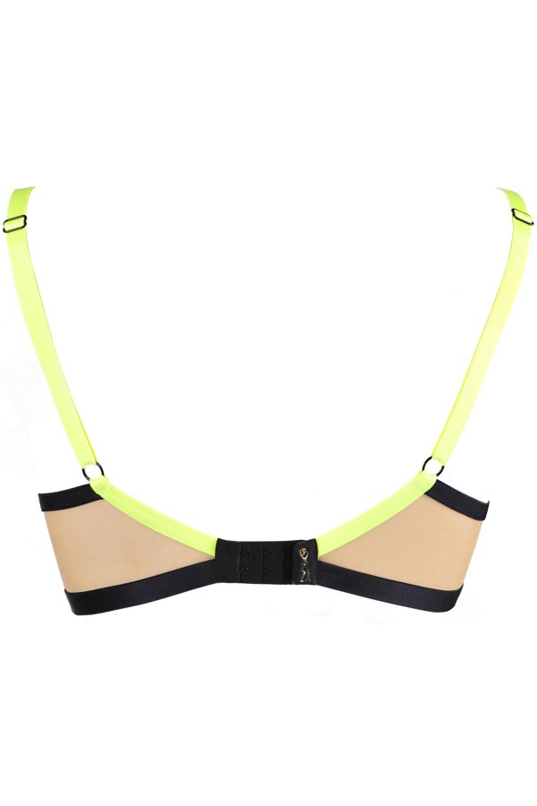 Push-Up BH beige-schwarz V-10151 von Axami kaufen | Fesselliebe