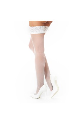 Halterlose weiß 15den H012 von Kotek kaufen | Fesselliebe