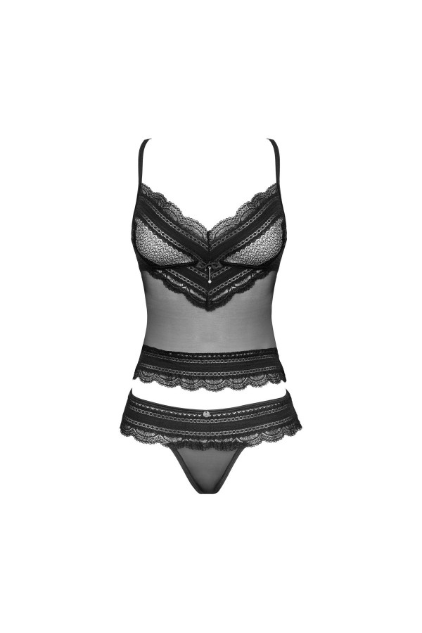 Ivannes Top & Tanga schwarz von Obsessive kaufen | Fesselliebe