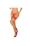 Mellania Halterlose Beige-Rot von Obsessive kaufen - Fesselliebe