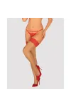 Mellania Halterlose Beige-Rot von Obsessive kaufen - Fesselliebe