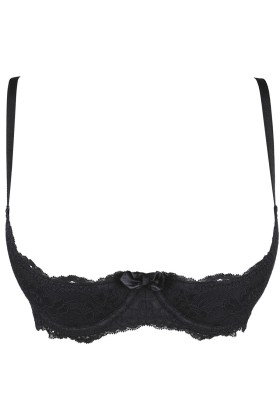BH schwarz mit offenen Cups V-9811 von Axami kaufen | Fesselliebe