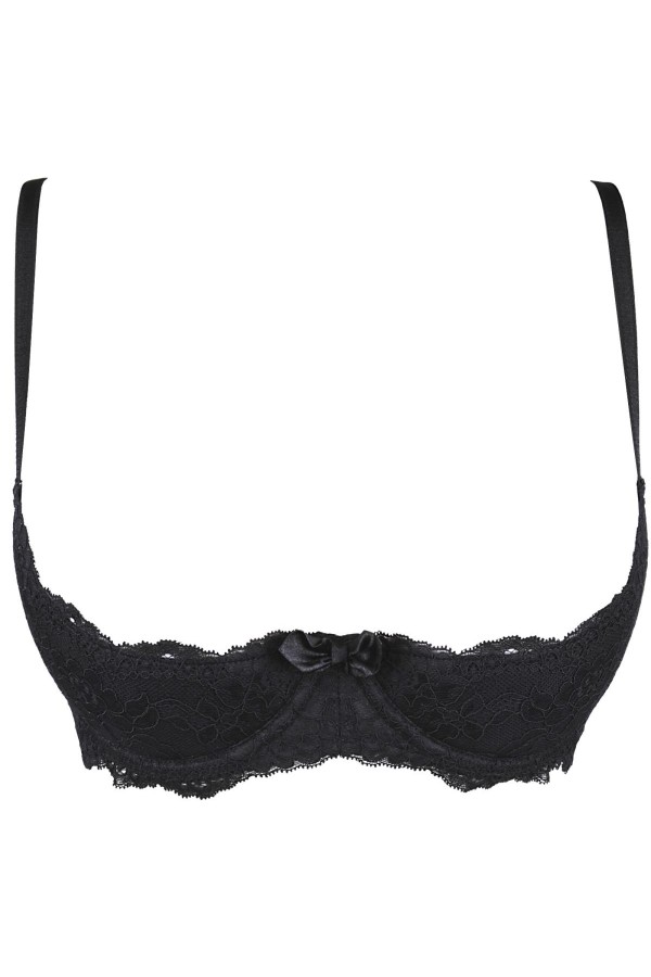 BH schwarz mit offenen Cups V-9811 von Axami kaufen | Fesselliebe