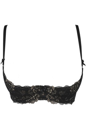 BH schwarz mit offenen Cups V-9831 von Axami kaufen | Fesselliebe
