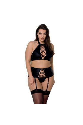 Nancy Size Plus 3er Set schwarz von Passion Size Plus kaufen | Fesselliebe
