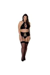 Nancy Size Plus 3er Set Schwarz von Passion Size Plus kaufen - Fesselliebe