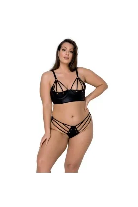 Malwia Size Plus Bikini 2er Set schwarz von Passion Size Plus