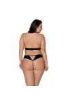 Malwia Size Plus 2er Set mit Ouvert Bh Schwarz von Passion Size Plus kaufen - Fesselliebe