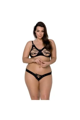 Celin Size Plus Bikini 2er Set schwarz von Passion Size Plus