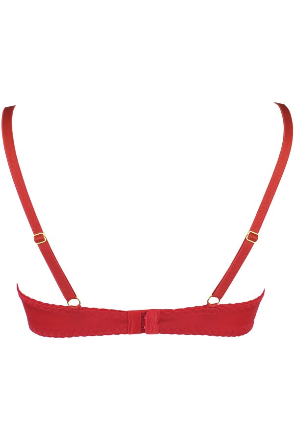 BH rot mit offenen Cups V-9771 von Axami kaufen | Fesselliebe