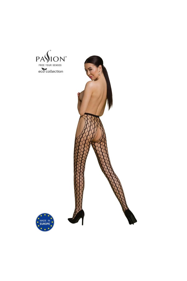 Eco Strumpfhose Ouvert S007 schwarz von Passion Eco Collection kaufen | Fesselliebe
