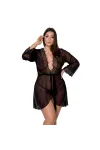 Amberly Size Plus Negligee Schwarz von Passion Size Plus kaufen - Fesselliebe