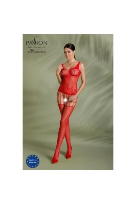 Eco Bodystocking Bs001 rot von Passion Eco Collection